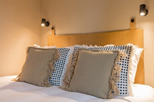 various pillows on a bed in scheveningen
